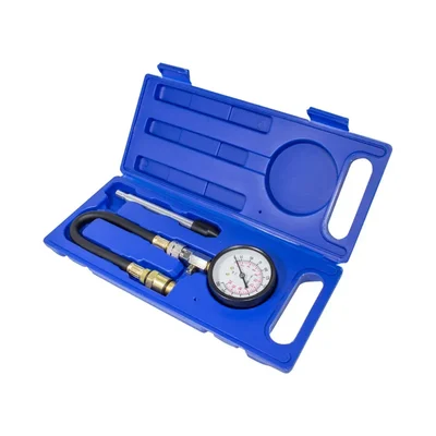 ROCKFORCE 3 Piece Compression Tester Kit for Gasoline Engines, 0–21 Bar, M14x1.25 & M18x1.5 Adapters (RF-903G7)