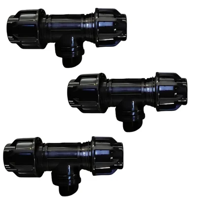 50mm PP Compression Tee, For Pipe Fittings (Pack of 3)