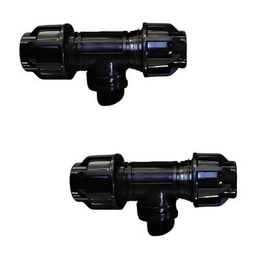 63mm PP Compression Tee, For Pipe Fittings (Pack of 2)