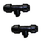63mm PP Compression Tee, For Pipe Fittings (Pack of 2)