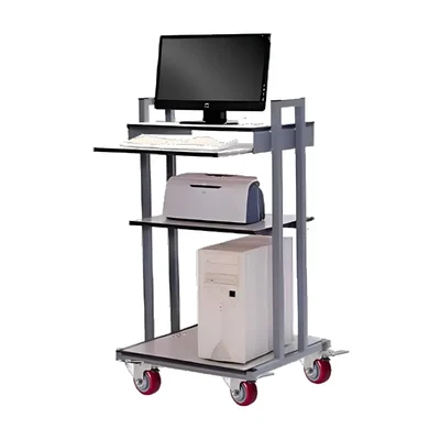 Suwas Trolley 25 Kg/Shelf Load Capacity Computer Trolley With 1 Year Warranty (SU-COMPT-002)