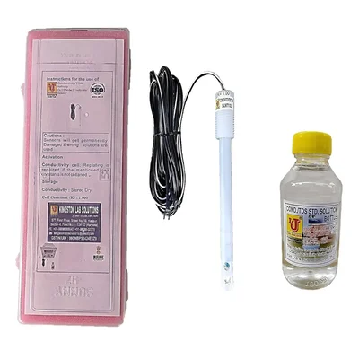 On-Line Conductivity Meter Sensor-Probe, Range : 0-200 uS-cm & 0-2000 uS-cm with 5 Metre Cable Length 