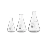 SBT Instruments Borosilicate 3.3 Glass Conical Flask 25ml, 50ml, 100ml with Graduation Marks for Laboratory