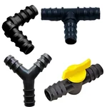 Combo Pack of Straight Connectors with Tap Joiner, Elbow, Tee and Y Joiner (50 pcs Each) for Drip Irrigation