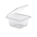 800 Pcs, 1000ml PET Hinged Transparent Container for Cookies, Snacks, Dry Fruits Packaging