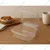 1500 Pcs, 250ml PET Hinged Transparent Container for Snacks, Cookies Packaging