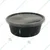 50 Pcs, 300ml Black Round Plastic Container with Transparent Lid for Food Takeaway, Delivery 