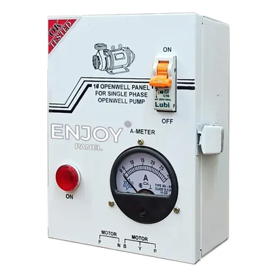 Enjoy 0.5 Hp Single Phase Regular Openwell Control Panel With MCB, 36μF Running Capacitor, For Openwell Pumps