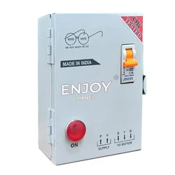 Enjoy 0.5 Hp Single Phase MS Compass Control Panel With MCB, 36μF Running Capacitor, For Openwell Pumps