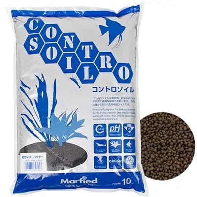 Contro Soil Extra Fine Aqua Substrate-Black, 10L for Planted Aquariums(Size-1 MM)