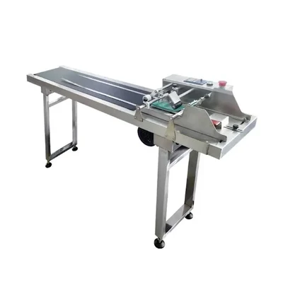 Heavy Duty Stainless Steel Stacker Conveyor Belt Machine, Conveyor Size 1500x228mm