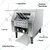 Premium Quality Stainless Steel Electric Conveyor Bread Toaster 150 Slice Per Hour, 1500 W