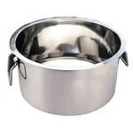 Premium Surti Round Stainless Steel Tope with Handle, 3mm Thickness, Commercial Cooking Pot (Size No.36)