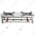 High Quality 10x24 inch 2 Burner Gas Bhatti with SS Body, for Restaurants, Catering, Dhabas, or Industrial Kitchens