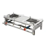 High Quality 10x24 inch 2 Burner Gas Bhatti with SS Body, for Restaurants, Catering, Dhabas, or Industrial Kitchens