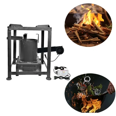 MW10 Commercial Cooking Stove With Blower and Flame Controller, Mild Steel Body