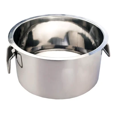 Premium Surti Round Stainless Steel Tope with Handle, 3mm Thickness, Commercial Cooking Pot (Size No.38)
