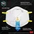3M N95 Cool Flow Valve Grinding Sanding Dust Particulate Respirator 8511PB6-B-NA 7100069594(Pack-5)