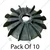 High Quality Cooling fan for all type of Water Pump (Pack Of 10)
