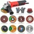 HPD Shakti 100mm (4") 900 Watt Copper Motor Angle Grinder With Cutting Wheels, Grinding, Flap, Fiber, Non Wooven Wheel, Velcro Pad, Wire Brush, Gloves & Accessories, 13000 RPM