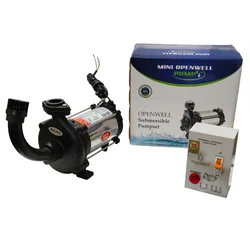 Riva Gold 0.5 Hp Single Phase Openwell Submersible Pump With Control Panel, 16m Head, 150 LPM - 1 Year Warranty