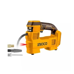 Ingco Cordless Auto Air Compressor 20 V with 35 LPM Air Flow 160 PSI Pressure for Car and Bike Tyres (CACLI2012)