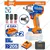 Wadfow 12.5mm (1/2") 20V Cordless BL 3-Mode Setting Impact Wrench With Battery-Charger & Sockets, Max. Torque 480 N.m (WCD1B483)