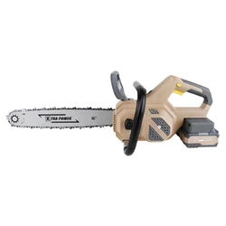 Xtra Power XPC-BS-02, Cordless Chain Saw with 16 Inch Guide Bar, 2 Batteries & Charger