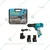 PILOT Cordless Drill 12V Professional, Lightweight Power Tool with Rechargeable Battery, Ideal for DIY and Home Use (PP-CD1901)
