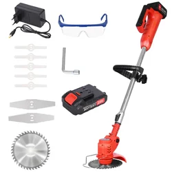 Gigawatts 24V Cordless Grass Cutter with 3Ah Dual Batteries, Blade, Charger & Other Accessories, GW-GRTR-V01