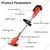 Gigawatts 24V Cordless Grass Cutter with 3Ah Dual Batteries, Blade, Charger & Other Accessories, GW-GRTR-V01