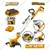 INGCO CGTLI203285 Cordless Grass Trimmer - 20V, 8200 RPM, 300mm Cutting Diameter with 2.0Ah Battery & Charger