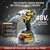 XLNT 48V Cordless 12.7mm (1/2") Impact Wrench, 450Nm Torque, Variable Speed, With Battery-Charger & Full Accessories Kit