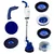 Heavy Duty Battery Operated Multi Mop with Brushes for Scrubbing, Buffing, Polishing For All Type of Surfaces