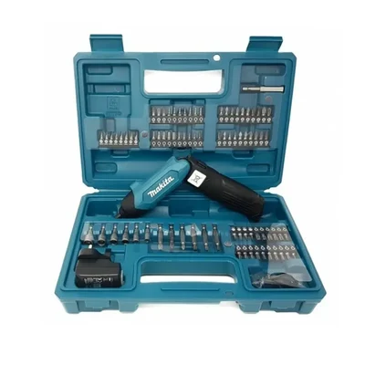 Makita 1/4" Cordless Screwdriver With 81 Pcs Accessories Set (DF001DW)