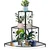 Heavy Duty 3-Tier Metal Flower Corner Plant Stands, Rust Free For Balcony, Office & Living Room (Black)