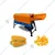 Commercial Corn Thresher Machine with 1 HP Motor