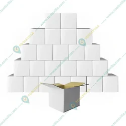 Corrugated White 4X4X4 Inch Square Box(Pack-25 Pcs)