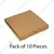 10 pcs 12x12 inch Brown Corrugated Pizza Box