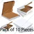 10 pcs 12x12 inch White Corrugated Pizza Box