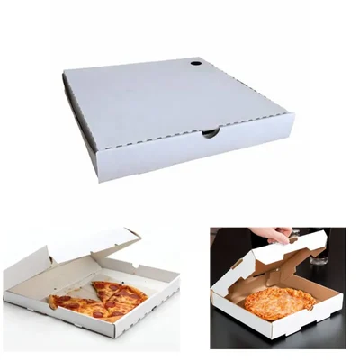 10 pcs 12x12 inch White Corrugated Pizza Box