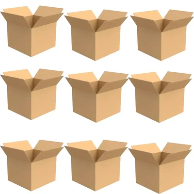 Pack of 100pcs 3 Ply Corrugated Shipping Boxes 11x6x5 Inch, Cardboard Packaging Boxes for E-Commerce and Storage