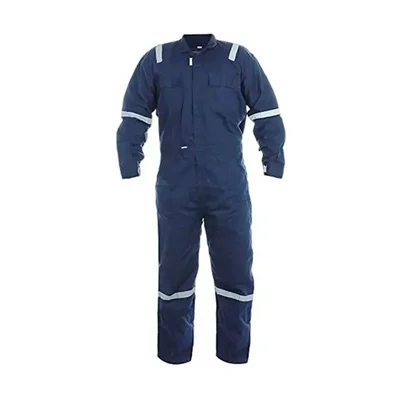 AMS Poly Cotton Boiler Suit and Industrial Work Wear with Reflective Tape(Size-M)