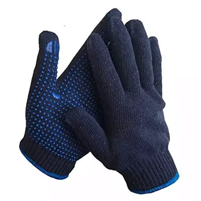 Heavy Duty Pack of 60 Payuh Cotton Knitted Double Side Dotted Safety Hand Gloves