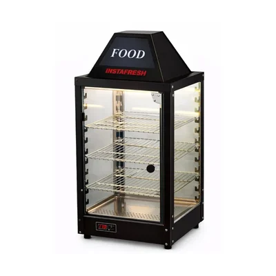 Premium Quality 0.925kW Food Display Warmer Showcase with 3 Adjustable Shelves and Digital Temperature Display RH-773