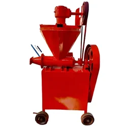 Semi Automatic 8 inch Cow Dung Log Making Machine With 5HP Motor