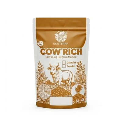 Cow Dung Powder Nutrient Rich Organic Soil Enhancer Natural Bio-Fertilizer for Farming & Gardening Fits All Crops