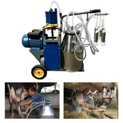 Single Bucket Piston Type Milking Machine with 0.75HP motor