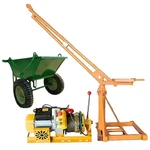 Crossbee 500 kg Mini Crane 360° With Electric Clutch Winch, 5 HP Motor - 50 Meter 8 mm Rope & 1 pcs Double Wheel Trolley
