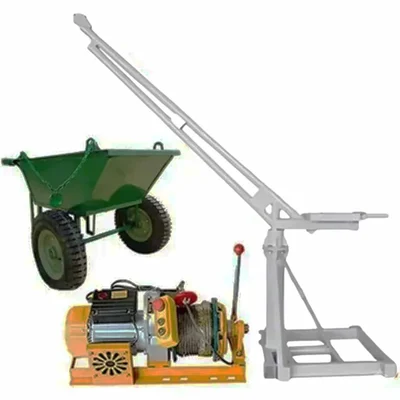 Crossbee 500 kg Mini Crane 360° With Electric Clutch Winch, 5 HP Motor - 50 Meter 8 mm Rope & 1 pcs Double Wheel Trolley